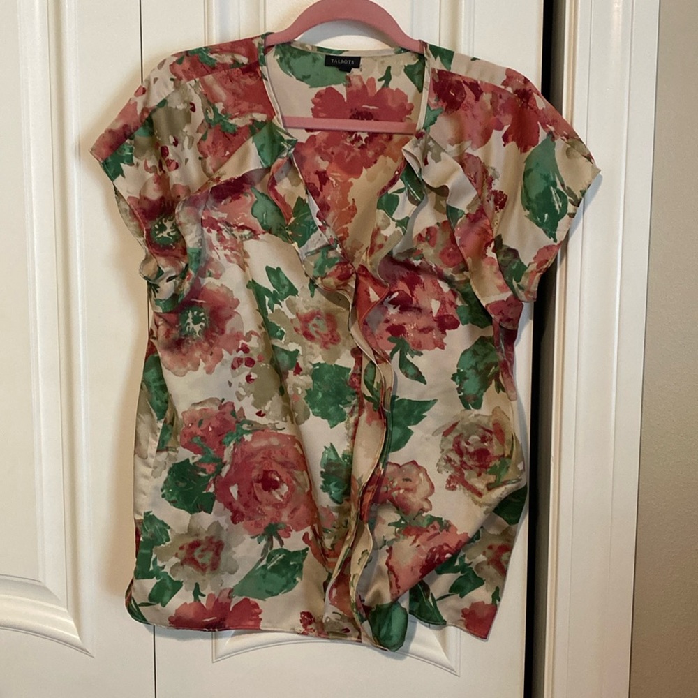 Preloved dressy floral top